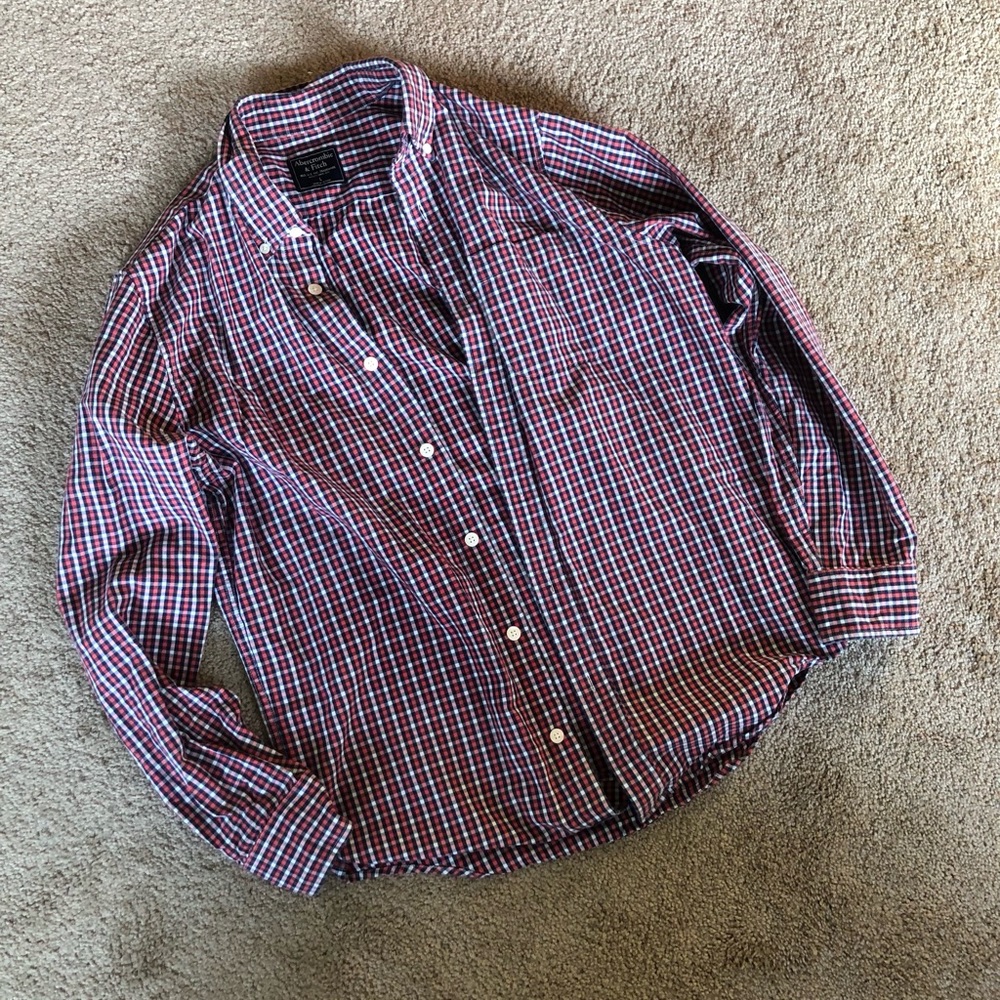 FITCH // Abercrombie and Fitch Plaid Button Down